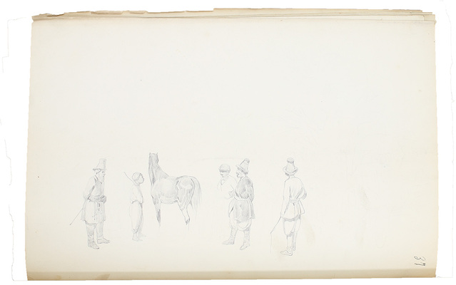 Штернберг Василий Иванович. Альбом рисунков с пейзажами, портретами и набросками 